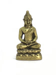 Mini Buda Deidad 025 Hecho En Nepal.  Aleación Metálica "Brass". - www.eltercerojo.cl