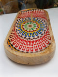 Porta Indio de madera, diseño mosaico.