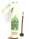Bodhileaf Green Tara Incense (Om Tare Tuttare Ture Svaha). Sándalo - Contiene 19 varas de 2 horas aprox.  Hecho a mano en Nepal. - www.eltercerojo.cl