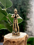 Mini Hanuman Deidad Hecho En Nepal.  Aleación Metálica "Brass".