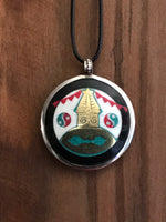 Colgante protector con nudo sin fin, Estupa, Yin y Yang, Dorje. Arte Tibetano. - www.eltercerojo.cl