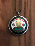 Colgante protector con nudo sin fin, Estupa, Yin y Yang, Dorje. Arte Tibetano. - www.eltercerojo.cl