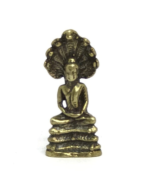 Mini Buda Deidad 011 Hecho En Nepal.  Aleación Metálica "Brass". - www.eltercerojo.cl