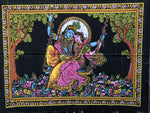 Colgante GOB0033. Tapete a muro de Krishna y Radha. 58 cms de alto por 80 cms de ancho.