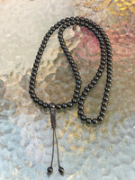 Japa Mala de Ónix hilado en nuestra casa tienda "El Tercer Ojo" (Chile). - www.eltercerojo.cl