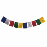 Mini Bandera Tibetana Premium 0003 - Seda Polyester - 76 cms  Longitud Aprox. - www.eltercerojo.cl