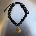Pulsera unisex de onix negro - Pulsera015