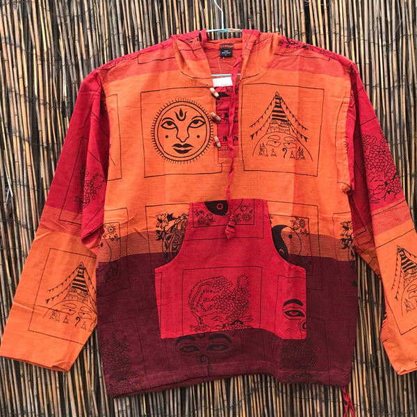 Polerón de algodón hecho en Nepal talla L. Código PLRON004