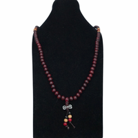 Mala (Japa Mala) de madera elasticado. Código Mala 005. - www.eltercerojo.cl