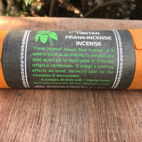 Incienso Tibetano de Olíbano (Frank Incense). Contiene 30 varas de 1 hora.  Hecho a mano en Nepal. - www.eltercerojo.cl