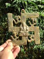 Esvástica Medina Ganesh, Om, Símbolo de protección Hinduista.