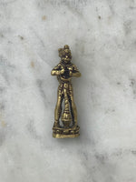 Mini Hanuman Deidad Hecho En Nepal.  Aleación Metálica "Brass".
