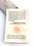 Bodhileaf Manjushree Incense (Om Arapacanadhih). Ämbar - Contiene 19 varas de 2 horas aprox.  Hecho a mano en Nepal. - www.eltercerojo.cl