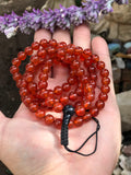 Mala o Japa Mala De Cornalina Hilado En Nuestra Casa Tienda "El Tercer Ojo" (Chile). - www.eltercerojo.cl