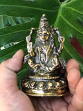 Lakshmi macizo fundido en Nepal - 10 x 7 cms - 430 gramos aprox
