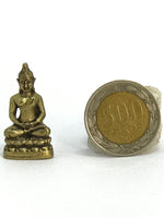 Mini Buda Deidad 025 Hecho En Nepal.  Aleación Metálica "Brass". - www.eltercerojo.cl