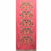 Pashmina Color Rosado 0006, mezcla de Cahsmere. Hecho en Nepal, la tierra de Buda y los Himalayas. - www.eltercerojo.cl