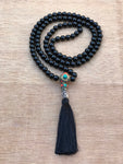 Japa Mala de Ónix hilado en nuestra casa tienda "El Tercer Ojo" (Chile).