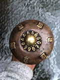 Rueda de Oracion símbolos ASHTA MANGALA (Símbolos de prosperidad). 29 cms x 6,5 cms (RP011).