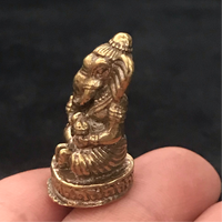 Miniatura de Ganesh Removedor de Obstáculos. Hecho Artesanalmente en Nepal (Tamaño 3 a 4 cms Aprox). - www.eltercerojo.cl