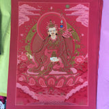 Thangka Guru Rinpoche Calidad Premium - Arte Tibetano Hecho En Nepal. - www.eltercerojo.cl