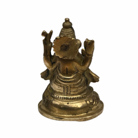 Ganesh macizo fundido en Nepal - 10 x 7 cms - 460 gramos aprox