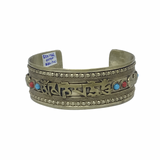 Brazalete De Protección Mediano Envejecido Om Mani Pädme Hum (Bracel0010)