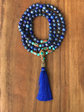 Japa Mala de Lapislázuli hilado en nuestra casa tienda "El Tercer Ojo" (Chile).