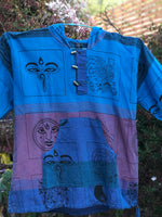 Polerón de algodón hecho en Nepal talla XL. Tela delgada. - www.eltercerojo.cl