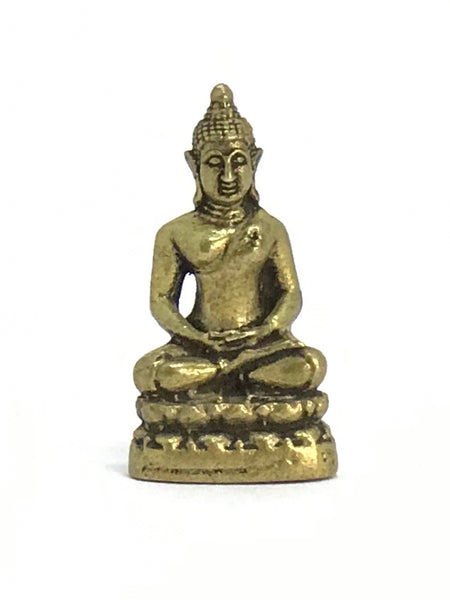 Mini Buda Deidad 025 Hecho En Nepal.  Aleación Metálica "Brass". - www.eltercerojo.cl