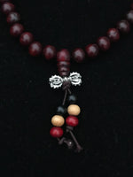 Mala (Japa Mala) de madera elasticado. Código Mala 005. - www.eltercerojo.cl