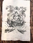 PA0009 - Harati Mata (Hariti) en papel Lokta - Arte Tibetano Hecho En Nepal.