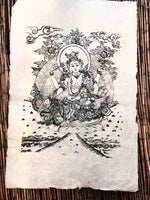 PA0009 - Harati Mata (Hariti) en papel Lokta - Arte Tibetano Hecho En Nepal.