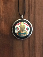 Colgante protector con nudo sin fin, Estupa, Yin y Yang, Dorje. Arte Tibetano. - www.eltercerojo.cl