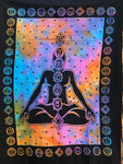 Colgante GOB0018. Tapete a muro de 7 chakras multicolor. 117 cms de alto por 81 cms de ancho.