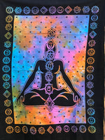 Colgante GOB0018. Tapete a muro de 7 chakras multicolor. 117 cms de alto por 81 cms de ancho.