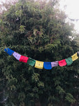 Mini Bandera Tibetana - Algodón - 82 cms  Longitud Aprox.