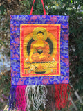Thangka bordado de Buda Shakyamuni (Siddharta Gautama) - Arte Tibetano Hecho En Nepal. - www.eltercerojo.cl