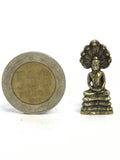 Mini Buda Deidad 011 Hecho En Nepal.  Aleación Metálica "Brass". - www.eltercerojo.cl