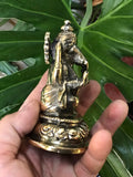Ganesh macizo fundido en Nepal - 10 x 7 cms - 460 gramos aprox