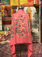 Pashmina Color Rosado 0006, mezcla de Cahsmere. Hecho en Nepal, la tierra de Buda y los Himalayas. - www.eltercerojo.cl