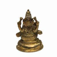 Lakshmi macizo fundido en Nepal - 10 x 7 cms - 430 gramos aprox
