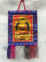 Thangka bordado de Buda Shakyamuni (Siddharta Gautama) - Arte Tibetano Hecho En Nepal. - www.eltercerojo.cl