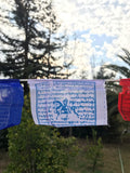 Bandera Tibetana de polyester.  (1 metro aprox de longitud aprox). Bandera de oración.