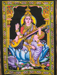 Colgante GOB0006. Tapete a muro de Saraswati. 112 cms de alto por 77 cms de ancho.
