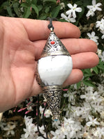 Colgantes Caracola Decorada Con Aleación Plata Tibetana.