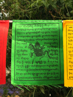 Mini Bandera Tibetana Premium 0002 - Seda Polyester - 76 cms  Longitud Aprox. - www.eltercerojo.cl