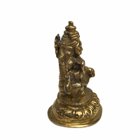 Lakshmi macizo fundido en Nepal - 10 x 7 cms - 430 gramos aprox