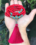 Mala o Japa Mala De Jade Rojo Hilado Por Nosotros Casa Tienda El Tercer Ojo.
