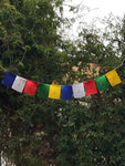 Mini Bandera Tibetana Premium 0001 - Seda Polyester - 76 cms  Longitud Aprox. - www.eltercerojo.cl